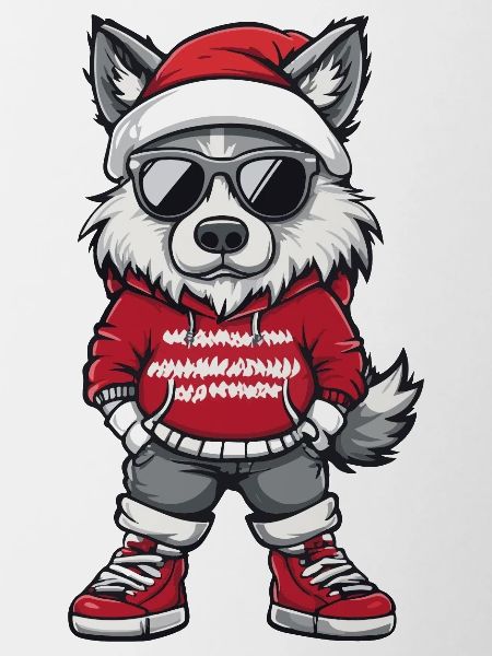 Wolf Christmas X-Mas