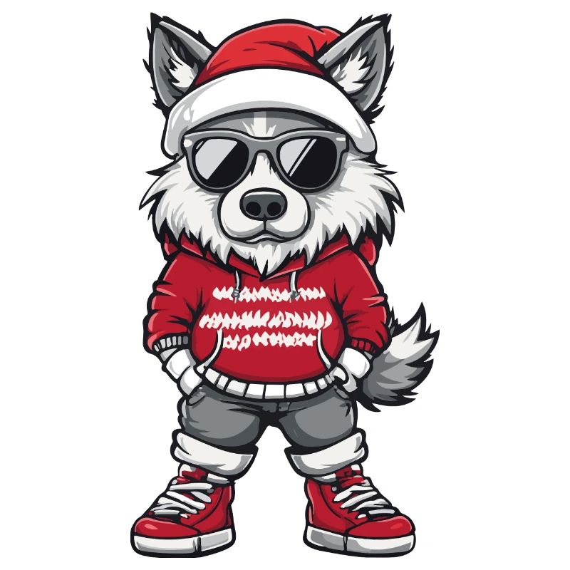 Wolf Christmas X-Mas