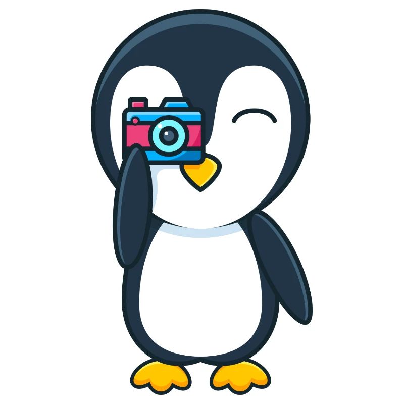 Penguin with camera