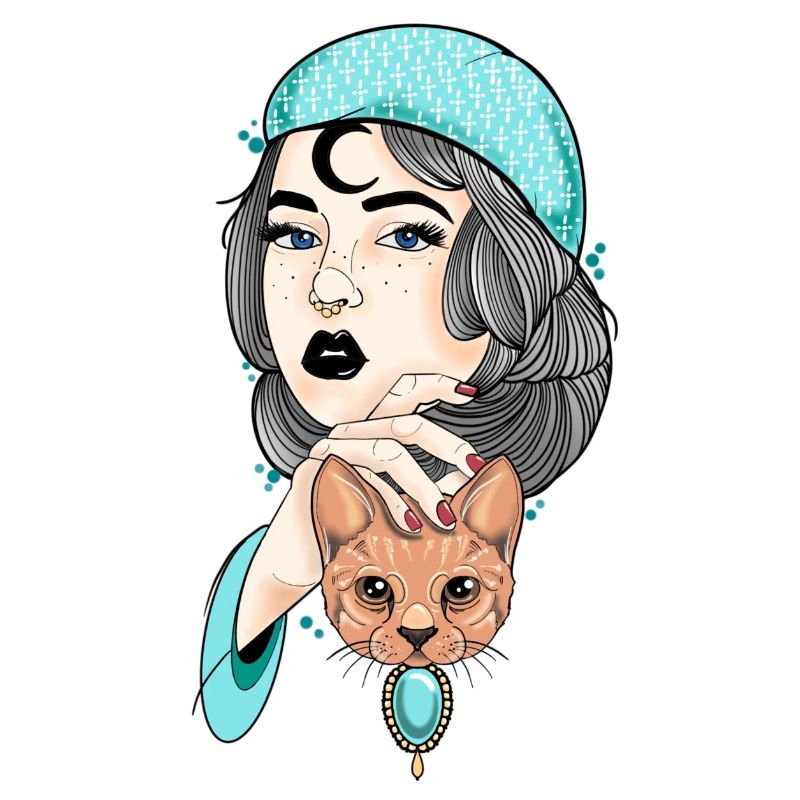 Femme chat