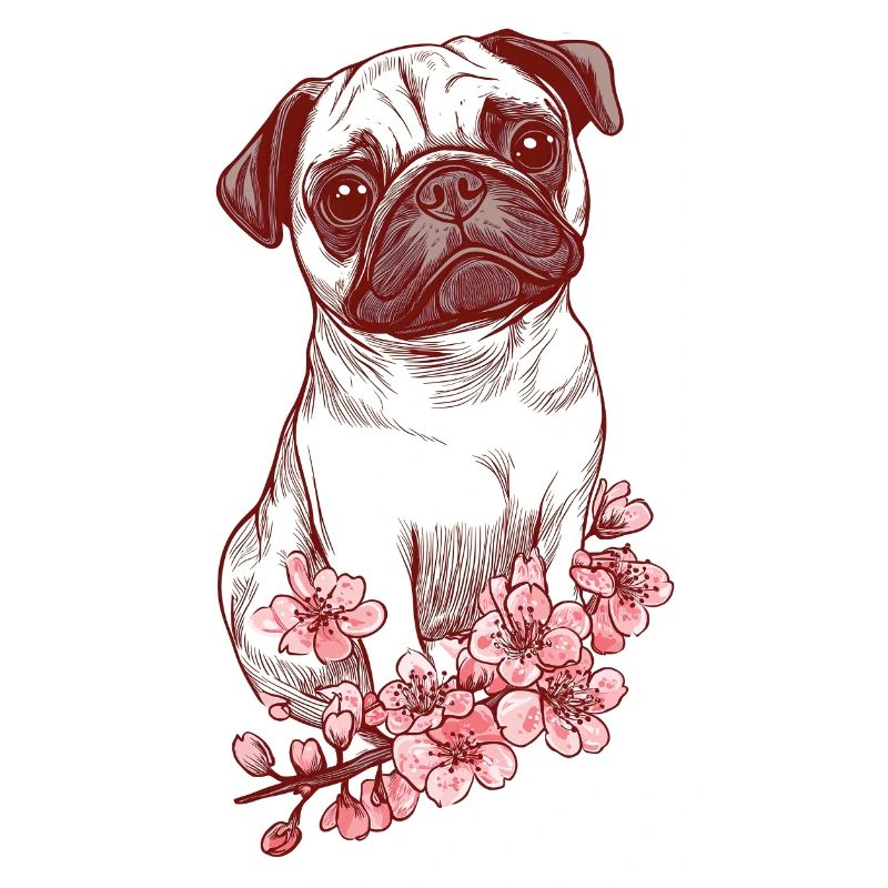 Carlin aux fleurs