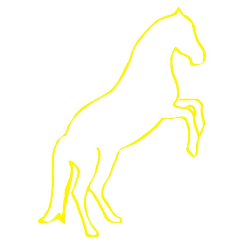 Steigendes Pferd