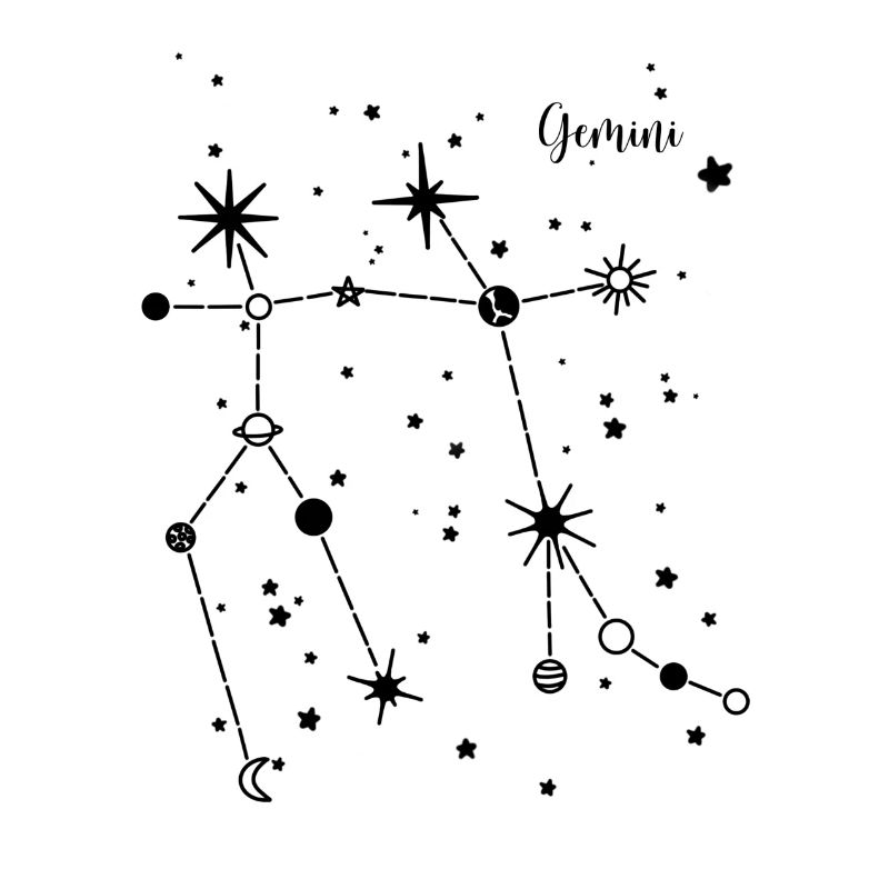 Zwilling / Gemini Sternzeichen, Himmel, Weltall