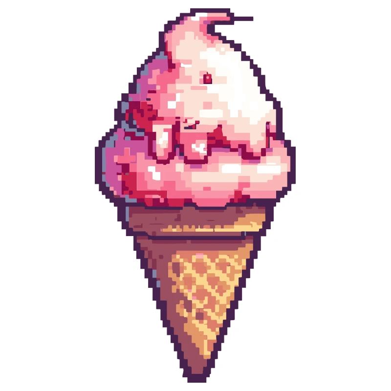 Ice Cream Pixel Gamer Eis
