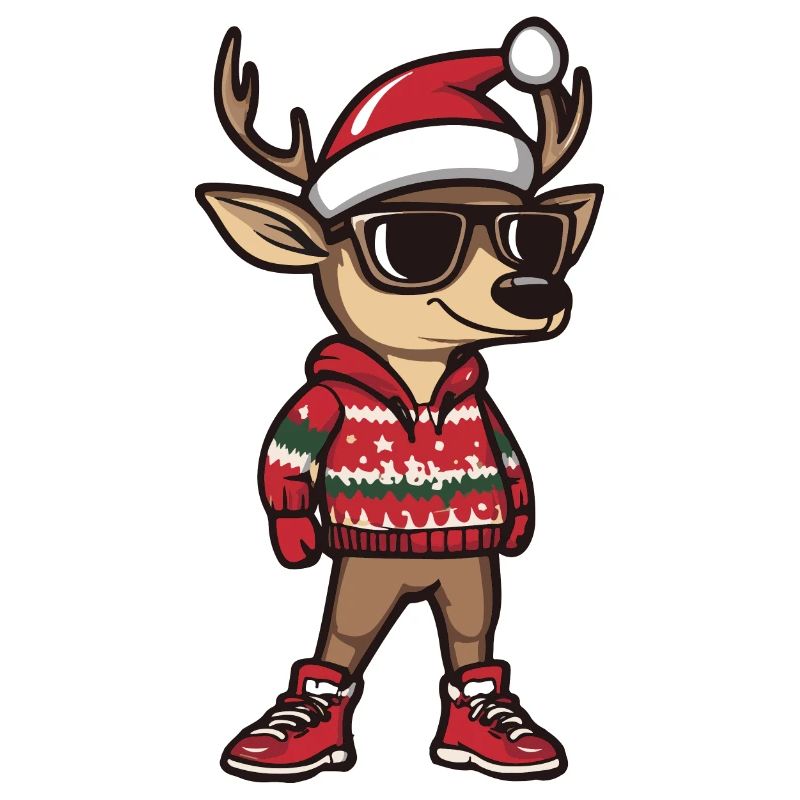 Cerf Noël Cool Noël