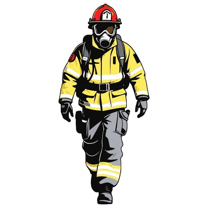 Firefighter - Profession Design Sticker