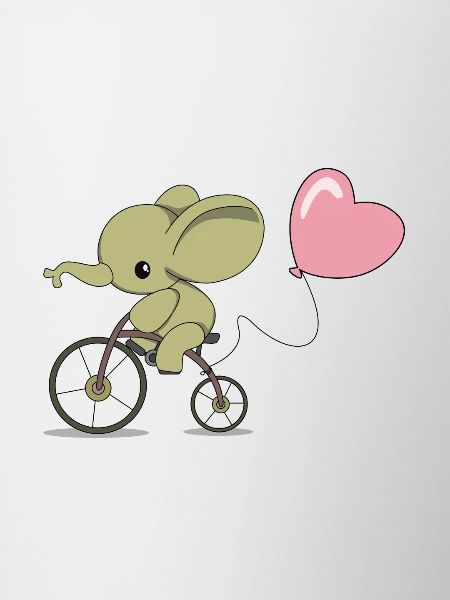 Bicycling elephant