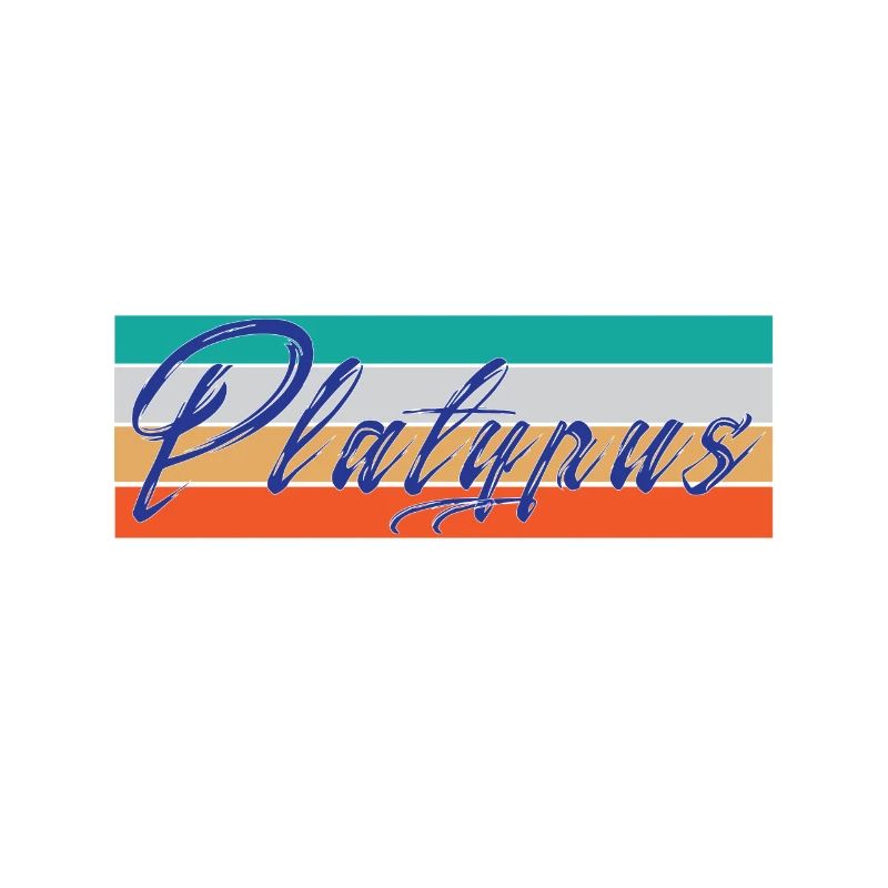 Platypus lettering