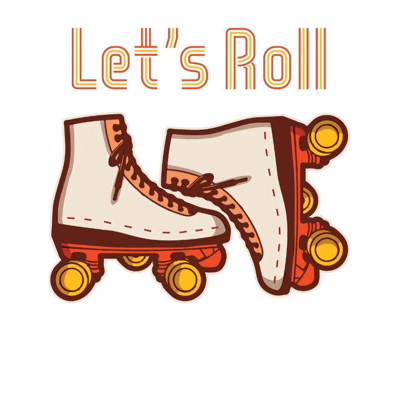 Funny Rollerblades Roller Skates Vintage Gift