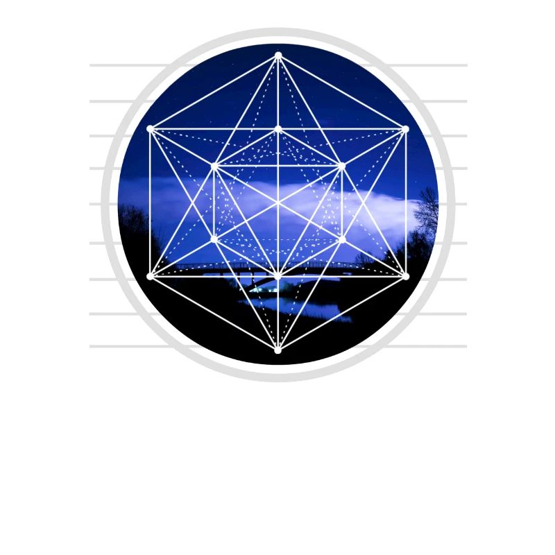 Metatron Hexagon Cube Graphic Design