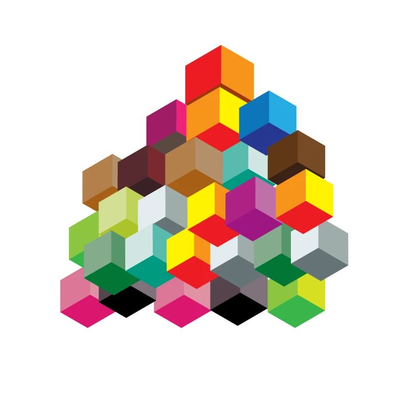 Cubes colorés