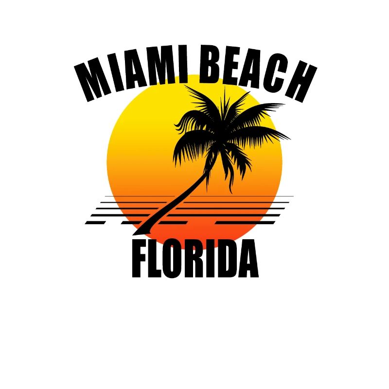 Miami Beach, Floride, Sunset Beach, Etats-Unis