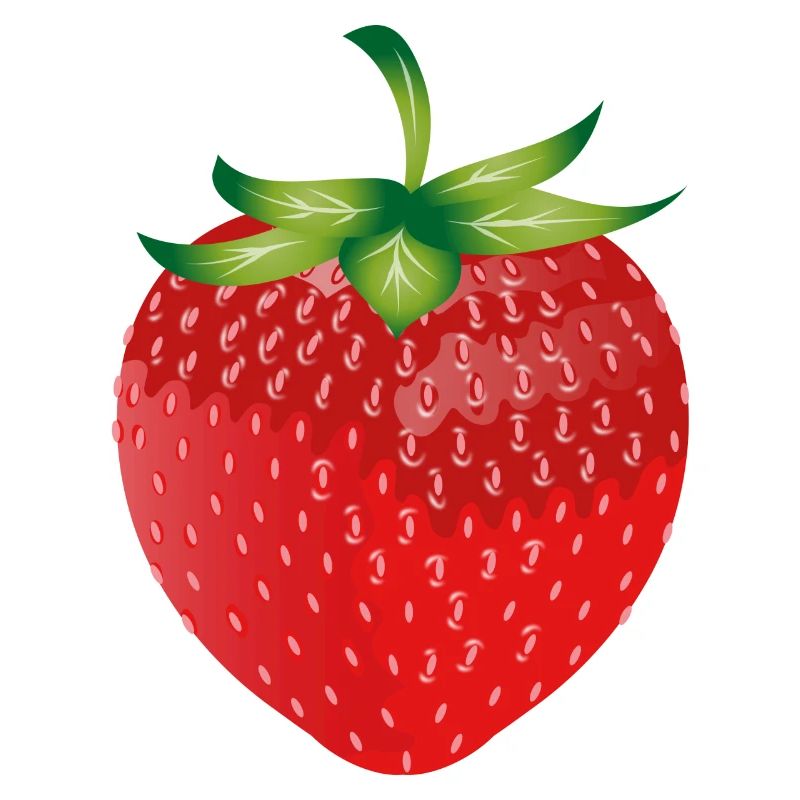 fraise rouge vif