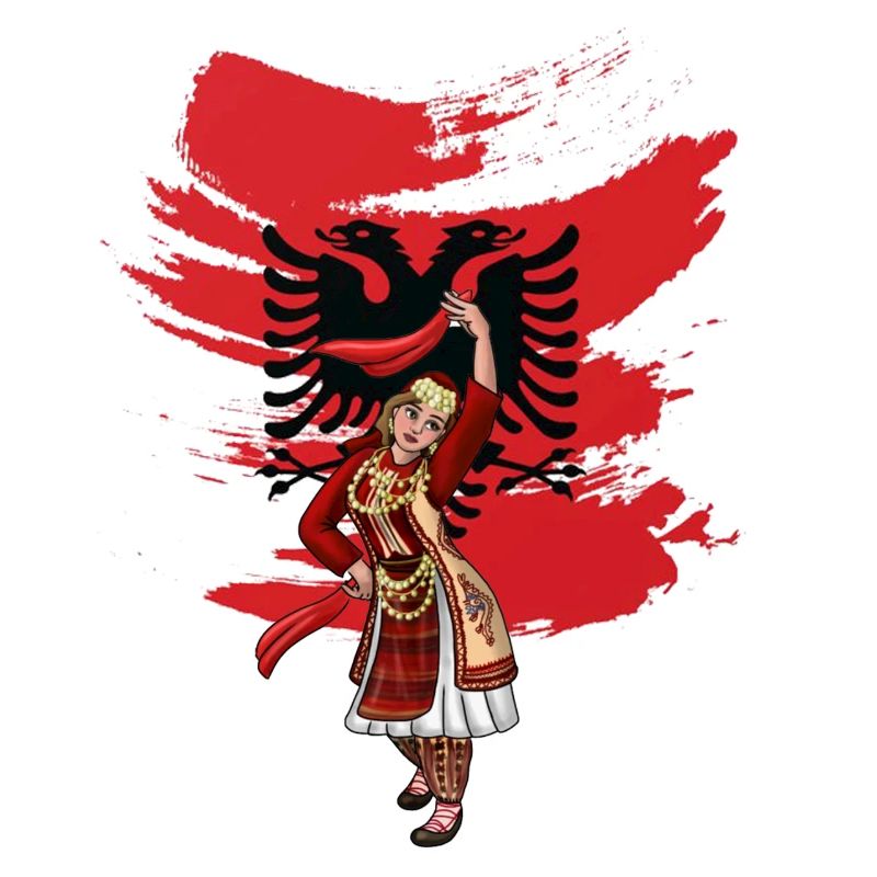 Drapeau albanais « Nuse albanaise »