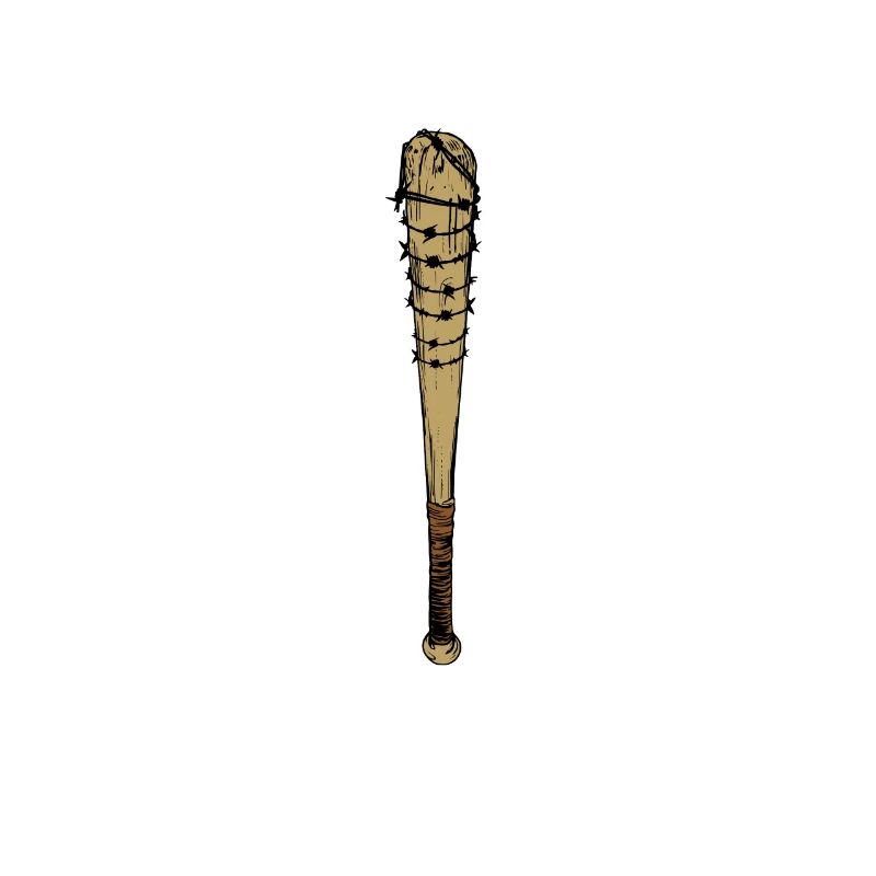 Baseball bat barbed wire