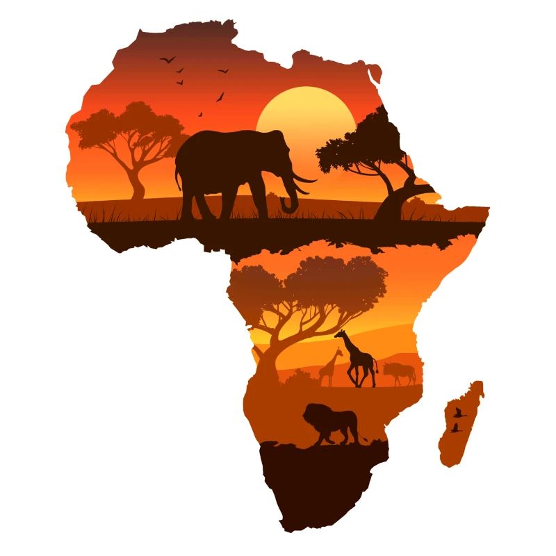 African Safari Map