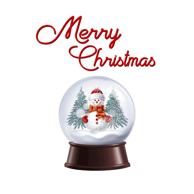 Snow Globe Snowman Winter Magic