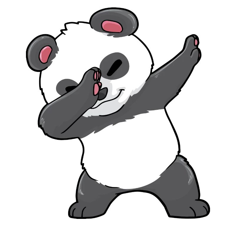 Panda Dabbing Kawaii