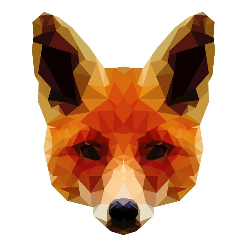 Renard polygonal orange