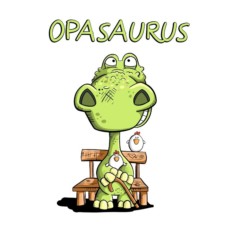 Opa Saurus I Dinosaurier I Großvater