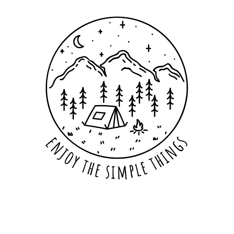 Enjoy The Simple Things Camping Minimalist Camper