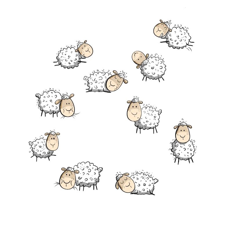 Small flock of sheep I Sheep I Sheep Comic