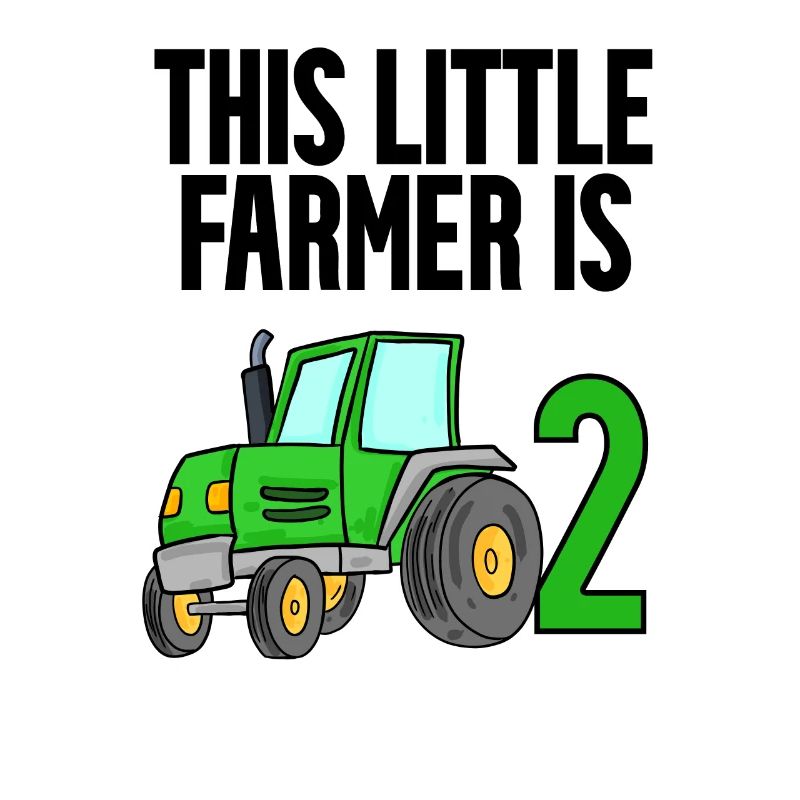 Traktor 2 Jahre Junge 2. Geburtstag Sohn