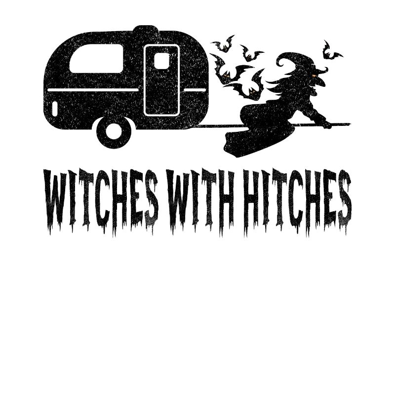 Funny Witch Camping Design For Halloween