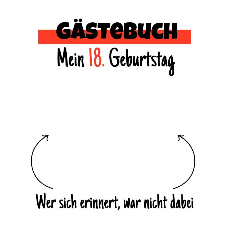 18. Geburtstag Gästebuch