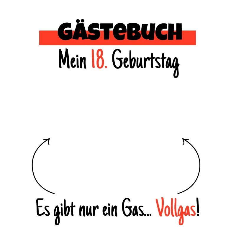 18. Geburtstag Gästebuch