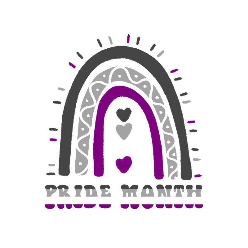 Joyeux mois de la fierté Asexual Boho Rainbow