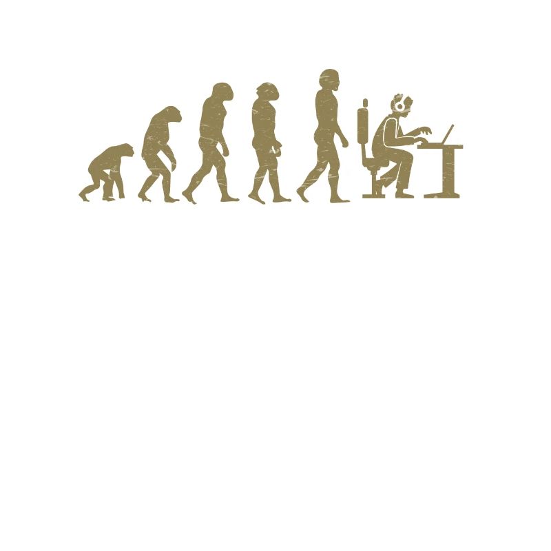 Évolution de Gamer Gambler Nerd Geek Progamer