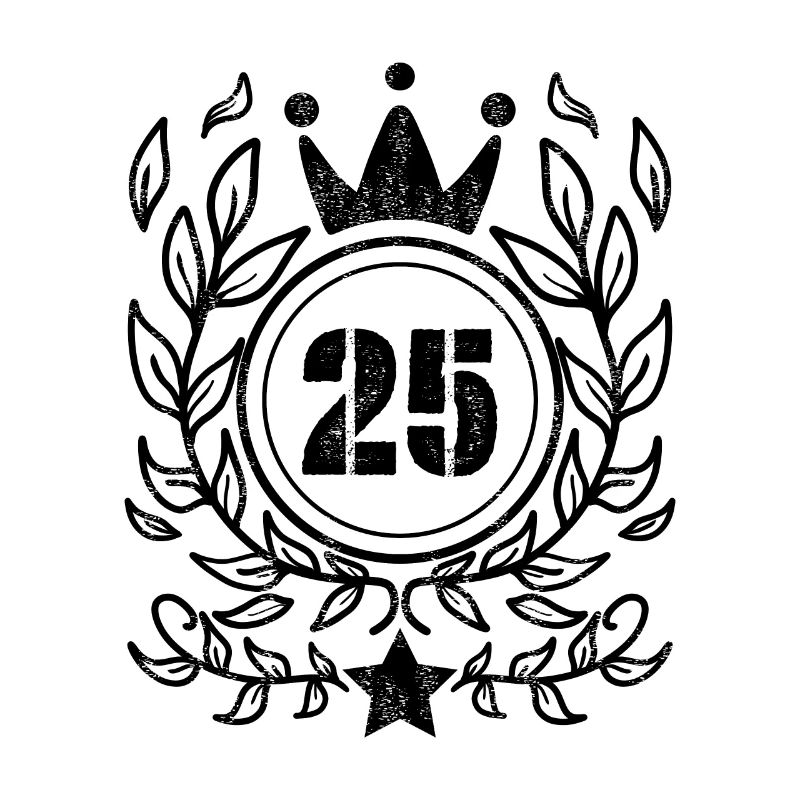 Couronne de 25 ans - 25 ans