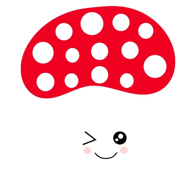 Kawaii, champignon, crapaud