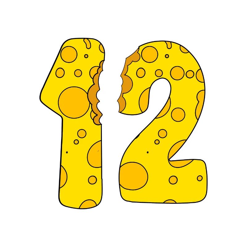 12 years old cheese - 12th birthday gift