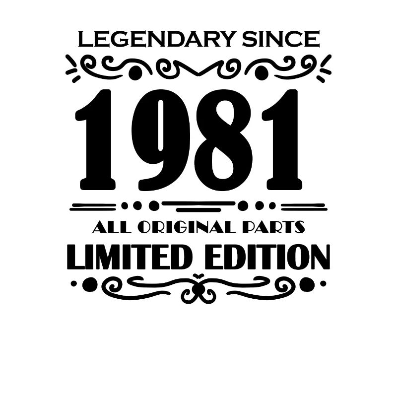 1981 - Né 1981 - Année de construction 1981