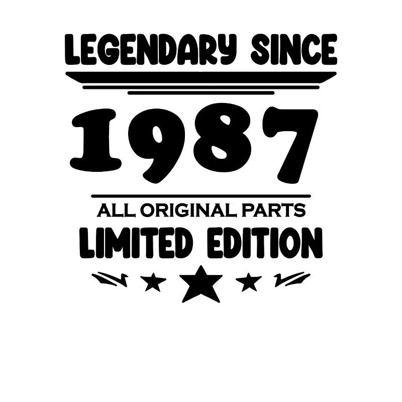 1987 - Né 1987 - Année de construction 1987