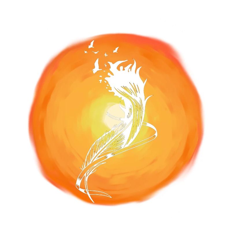 Soleil Oiseaux sauvages Oiseaux floqués Soleil