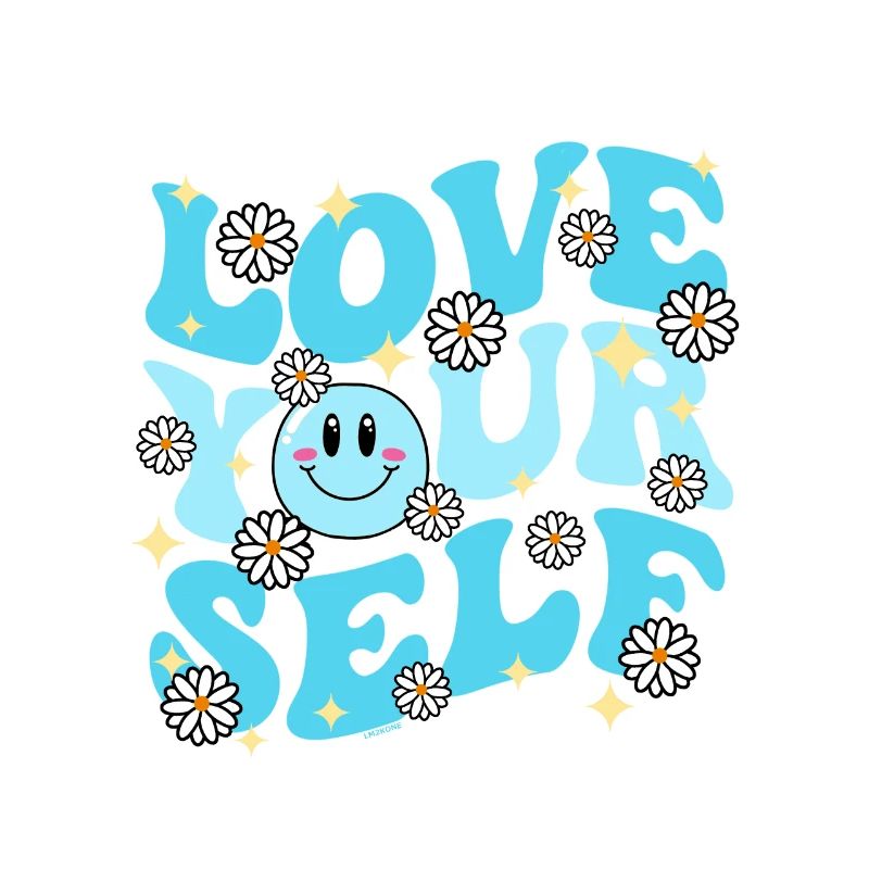 Groovy LOVE YOUR SELF Bleu