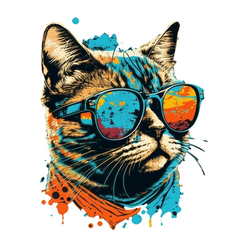 Cat with sunglasses