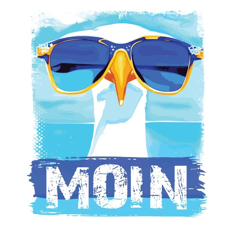 Moin Möwe - blue white Möwen Collection