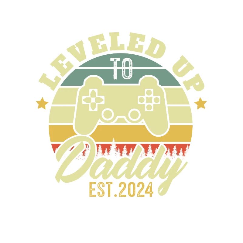 Leveled up to Daddy 2024 Dad gift 2024