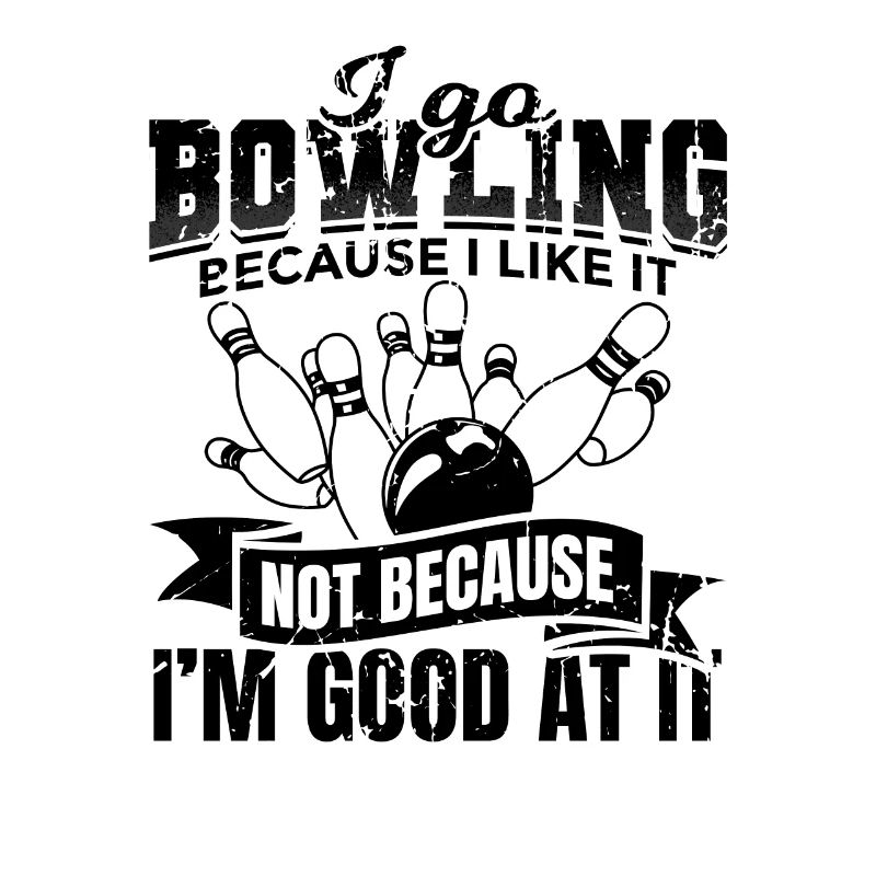 Drôle de slogan de bowling