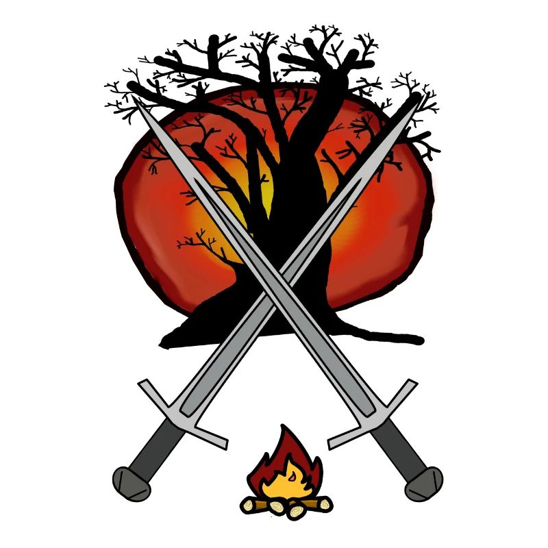 Épée médiévale Épées Guerrier de feu de camp