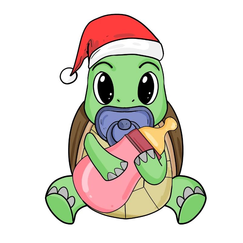 Tortue bébé Noël