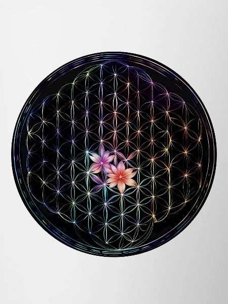 Fleur de vie arc-en-ciel Design
