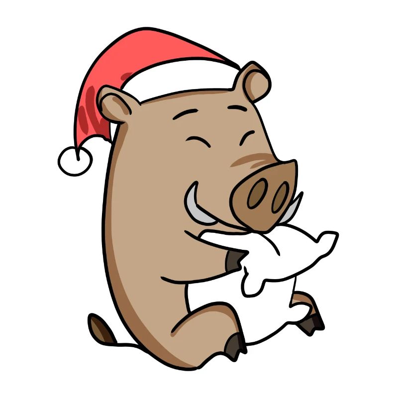 Sanglier Cochon de Noël