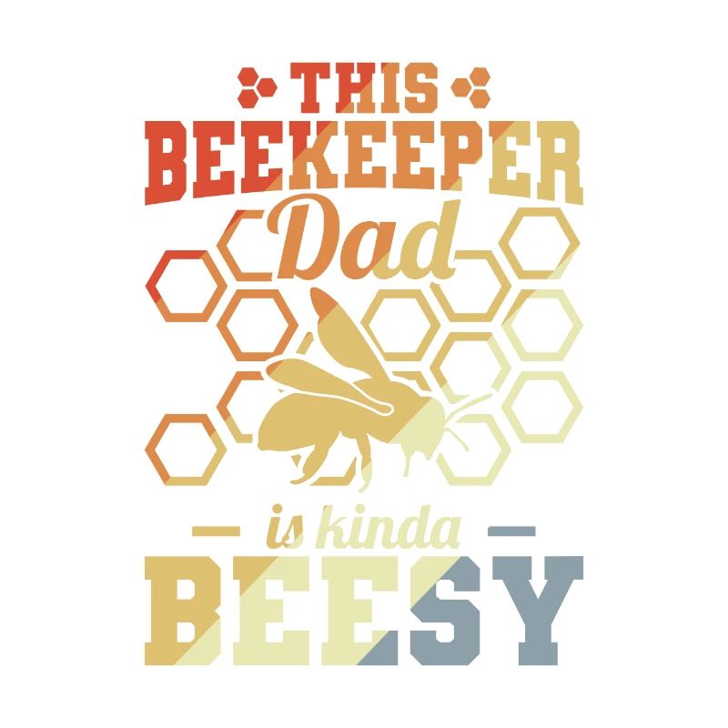 Funny beekeeper father