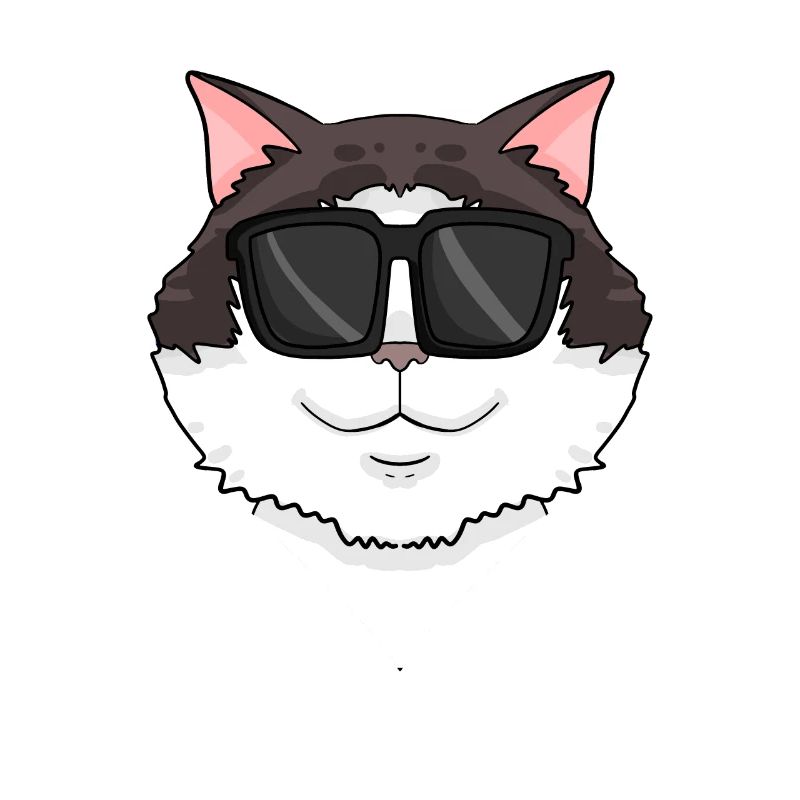Ragdoll Katze mit Brille - coole Katze