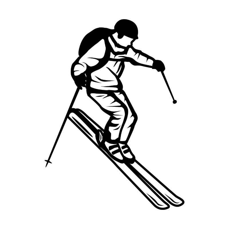 Funny skier